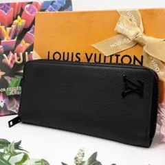 極美品✨ルイヴィトン アエログラム ジッピーウォレット ヴェルティカル ブラックのサムネイル