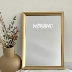 a.ウェルカムスペース ステッカー 白 1枚 : 結婚式 鏡 ミラーショット