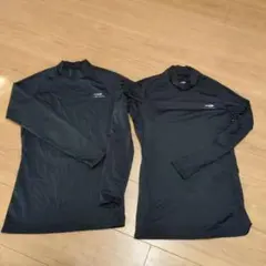 TIGORA ブラック 長袖 アンダーシャツ S　2枚セット