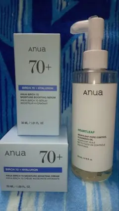 Anua アヌア　シラカバ　セラム　クリーム　クレンジング　３点セット