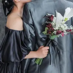 【美品】ウェディングブーケ＆ブートニア セット（和装・洋装どちらも可）