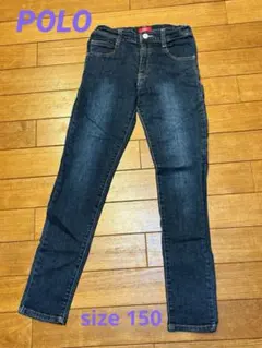 POLO ダークブルースリムフィットデニムパンツ