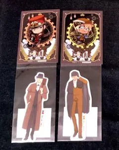 コナンプラザ限定 ホームズダイカットステッカー☆赤井秀一&安室透☆大阪城おまけ付