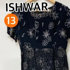 ISHWAR ロングワンピース シャツワンピース 13【CT1593】
