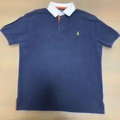Y*i様 ポロ.ラルフローレン.ラガーシャツ.半袖.ネイビー.L.古着.ヴィンテ