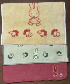 【新品未使用】ミッフィー miffy タオルハンカチ3枚セットのサムネイル