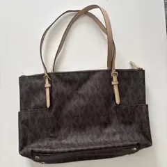 Michael Kors ブラウンロゴトートバッグ