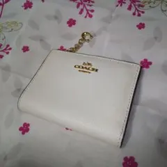 【COACH コーチ】 二つ折り財布 ホワイト
