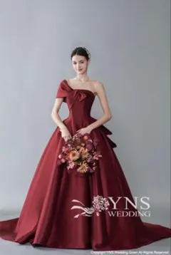 YNSウェディング カラードレス　赤　レッド