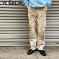80s☆USA製☆カーハート☆ダブルニーダックペインターパンツ☆ボロ☆XL