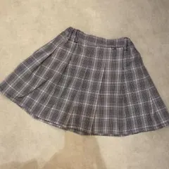 チェック柄プリーツスカート 130