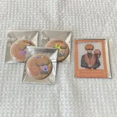 ブルーロック×サンリオ 國神錬介 缶バッジ3個 アクリルカードセット おまけ有