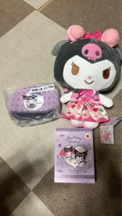 【新品】クロミグッズ3点まとめ売りぬいぐるみポーチアクセサリーケース