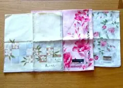 ブランドハンカチ3枚組/花柄
