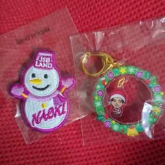 小林直己ワッペンバッジ．ゆらゆらキーホルダー