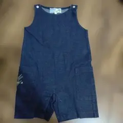 agnis b. ダークブルー ロンパース