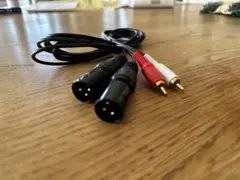 2XLR - RCAオーディオケーブル 約1.5m (未使用品）