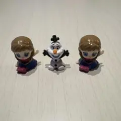オラフとアナのフィギュア3体セット