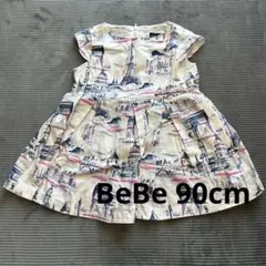 BeBe ノースリーブ ワンピース 90 女の子