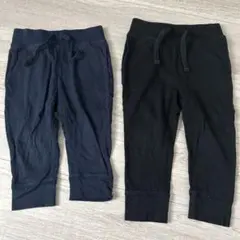 GAP ネイビーとブラックのパンツ2点セット 80㎝と90㎝