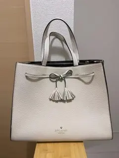 Kate Spade 本革 2WAYバッグ Off-White 美品
