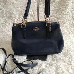 COACH コーチ トートバッグ ネイビー レザー 美品のサムネイル