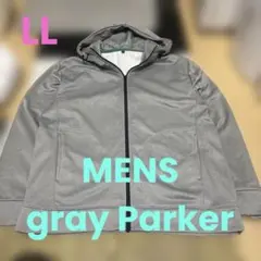 Quality メンズ ジップアップパーカー グレー LL
