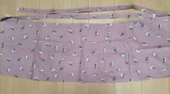 おしゃれな猫柄エプロン　ピンク