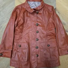 BALMAIN 羊革 ブラウンジャケット バルマン 11号 y62