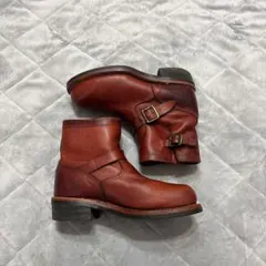 CHIPPEWA チペワ エンジニア ショートブーツ 赤茶 USA製 黒タグのサムネイル