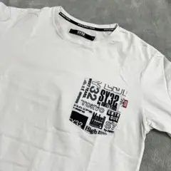 SY32 ホワイト 長袖 Tシャツ ロンt ポケット付