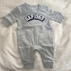 GAP1969 アーチロゴ カバーオール 0~3months グレー