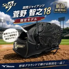 新品未使用 レア✨️ ミズノプロ　オリジナルオーダーグラブ　投手用 菅野 黒 新品未使用 ✨️ ミズノプロ オリジナルオーダーグラブ 投手用 菅野 黒
