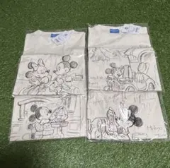 スケッチ　イラストTシャツ でlディズニー　Mサイズ4枚セット