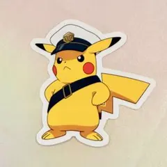 【美品】ポケモンセンター 非売品 キャプテンピカチュウ ステッカーのサムネイル