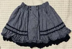 axes femme スカート フリルスカート ネイビー