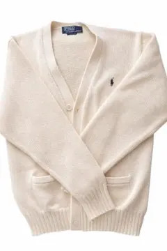 Polo by Ralph Lauren ローゲージＶカーディガン L クリーム