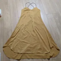SHENERY からし色ロングワンピ