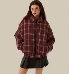 Mサイズ　地底人　リバーシブルダウン　黒赤