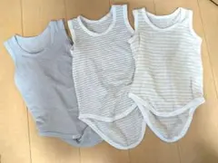 ノースリーブ ロンパース肌着 90cm 3点セット