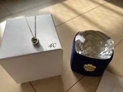 4℃  エターナルシルバーネックレス　ダブルループ　保証書付き