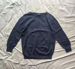 90's OLD UNIQLO ネイビー 長袖ニットセーター M