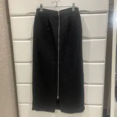 前ZIPキルティングタイトスカート 黒 L