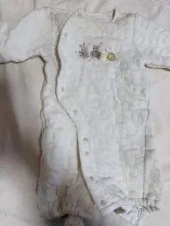 動物刺繍ロンパース 70cm ミトン5点セット