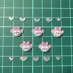 ネイルパーツ シェリーメイ ハート デコ ディズニー キャラクター