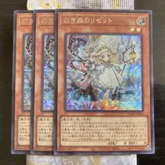遊戯王 白き森のリゼット SE シークレットレア ３枚 LOCR-JP056