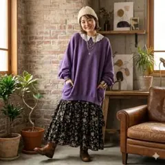 よ*ー様 90s Just My Size スウェット3X 紫 USA素材 Ha