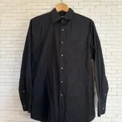 UNIQLO メンズ　ブラック長袖シャツ M