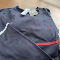 POLO ネイビー トレーナー Lサイズ