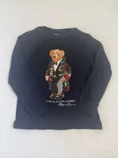 ラルフローレン ポロベア 長袖Tシャツ 4T100から110ネイビー キッズ